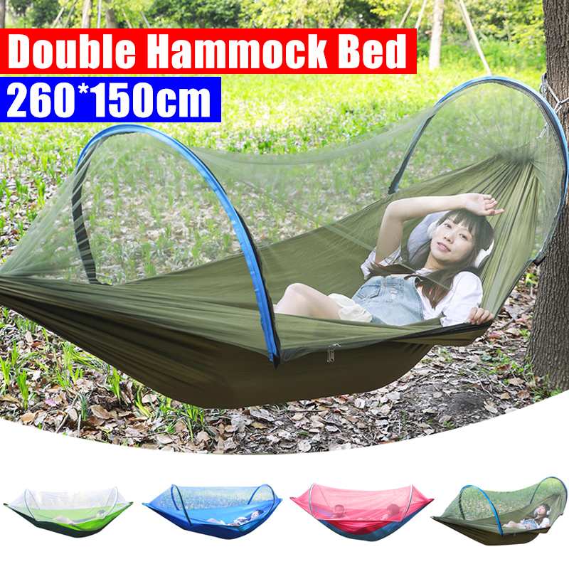 2 Person Portable Outdoor Mosquito Parachute Hammock Outdoor dealsniper-net