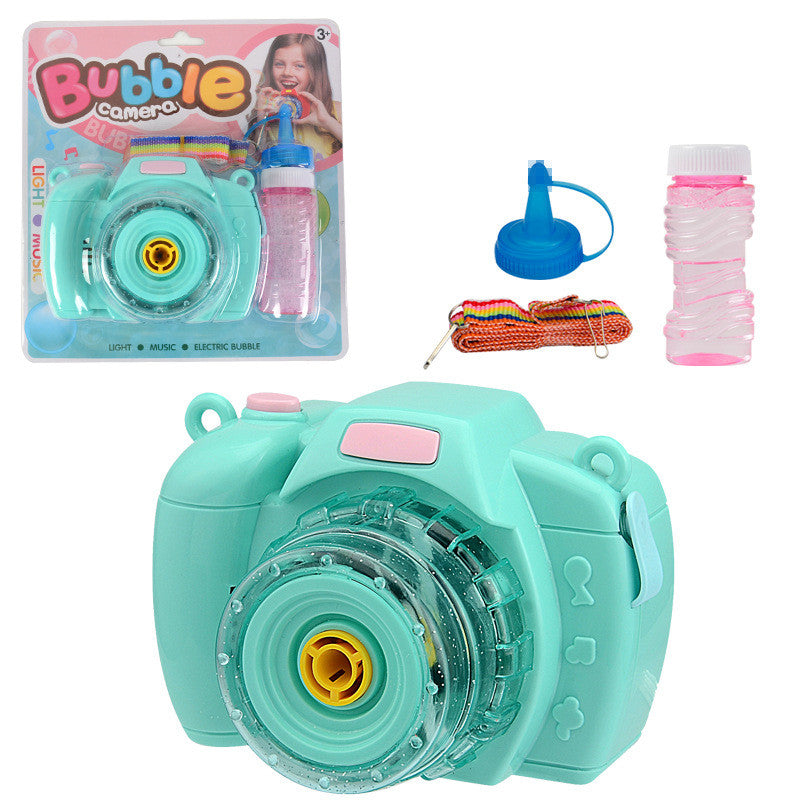 Camera Bubble Blowing Toys For Kids Fully-Automatic Soap Bubble Machine Kids dealsniper-net Green