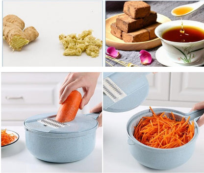 8 In 1 Mandoline Slicer Vegetable Slicer Potato Peeler Cutter