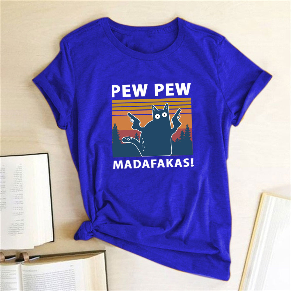 Short Sleeve Pew Maddakas T-Shirt European Size Top