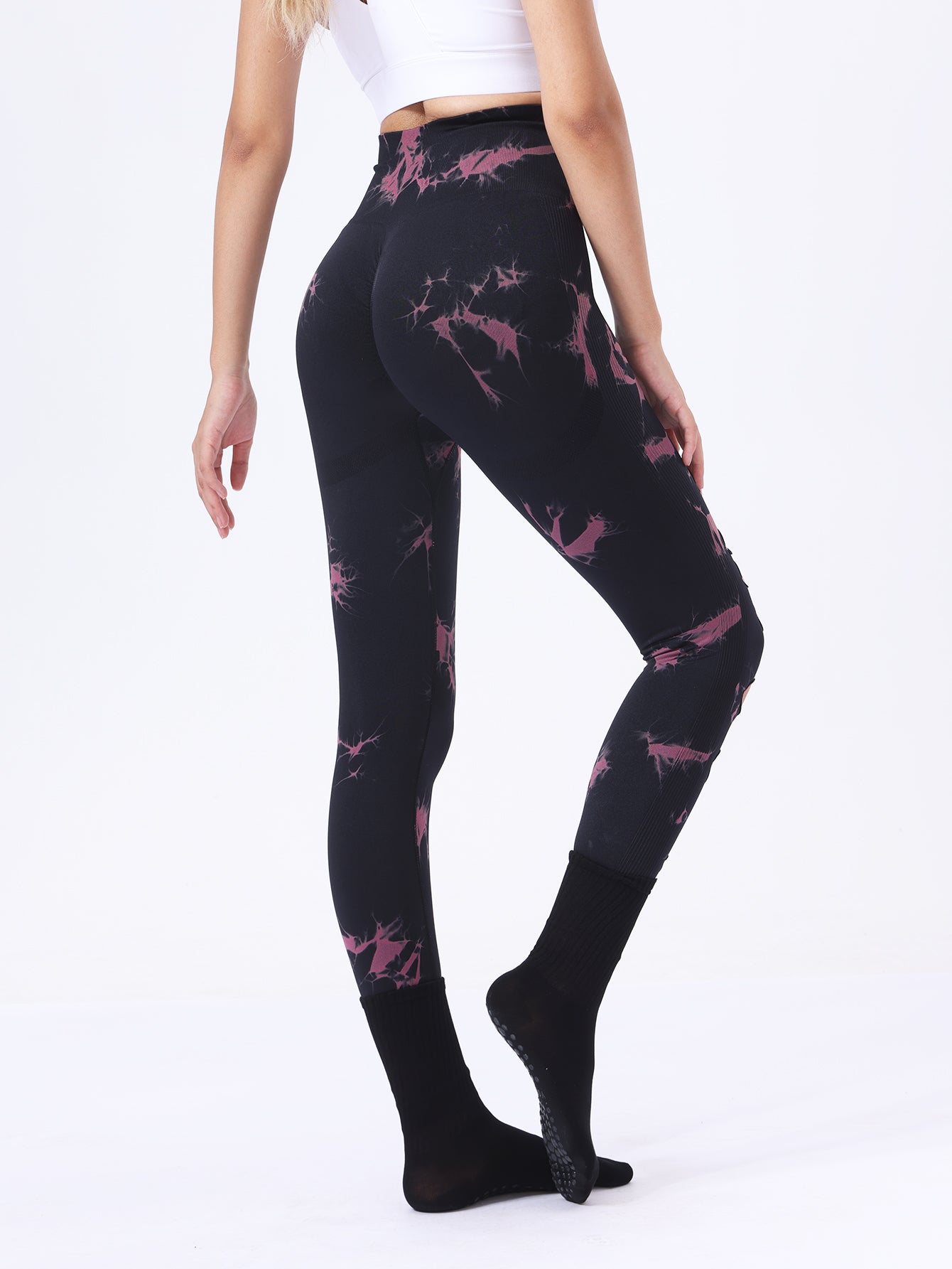 Butt Lifting Yoga Gym Athletic Pants, Hollow Out Tummy Control Women Gym From House
