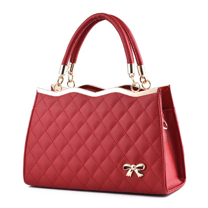 Crossbody shoulder bag with bow Women Gym From House Wine red