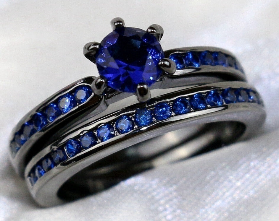 Lovers Purple Ring Jewelry dealsniper-net Blue Female 10