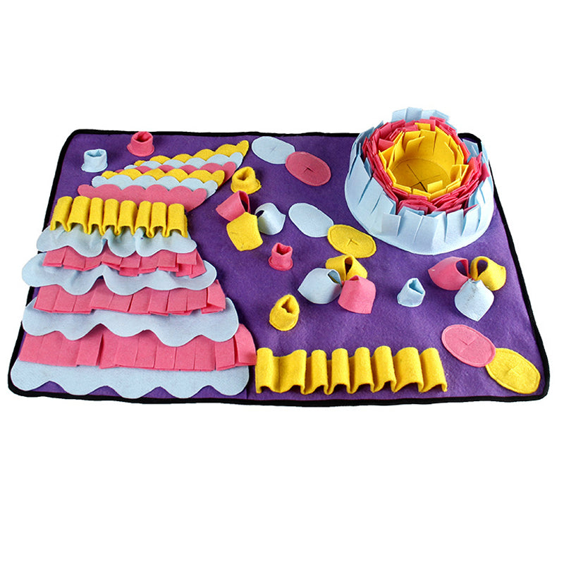 Pet Sniffing Pad Training Blanket Feeding Mat Blanket Pets Gym From House Purple