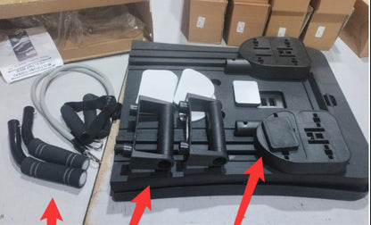 Four-in-one Foldable Automatic Rebound Home Exercise Abdominal Muscle Firm Abs Fitness Board Sports DealSniper.net Black Fitness Board