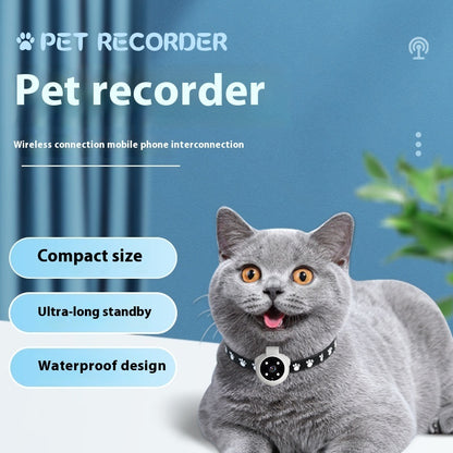 Pets Recorder Pet Tracker Collar Dogs And Cats Viewing Angle Pets dealsniper-net