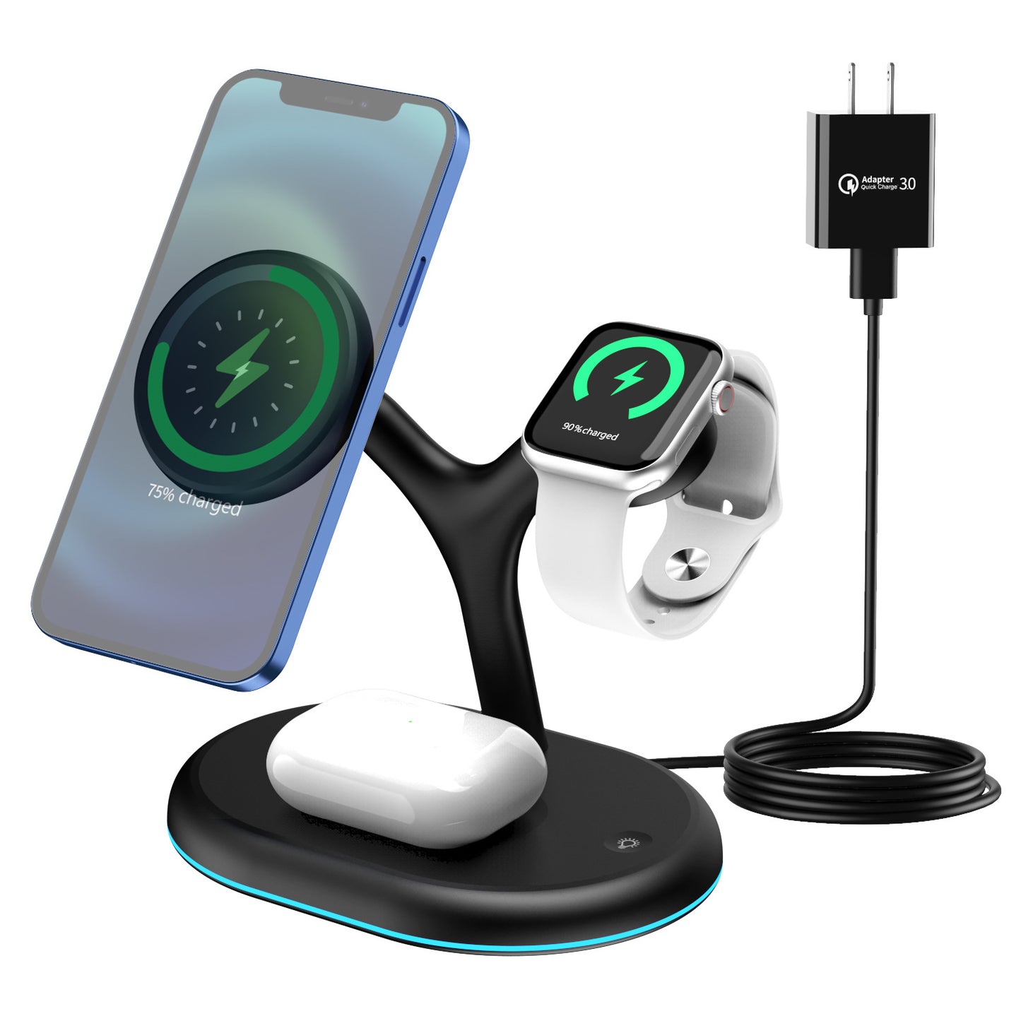 Multifunctional Three-in-one Magnetic Wireless Charger Gadgets Gym From House