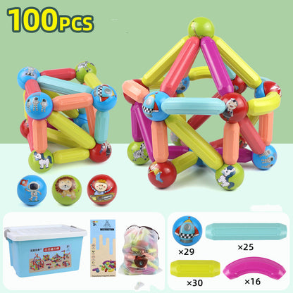 Big Size DIY Magnetic Construction Set Early Learning Constructor Kids DealSniper.net 100PCS