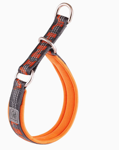 Dog Collar P Chain Dog Walking Collar Collar Artifact Pets dealsniper-net Reflective gray orange 3XL