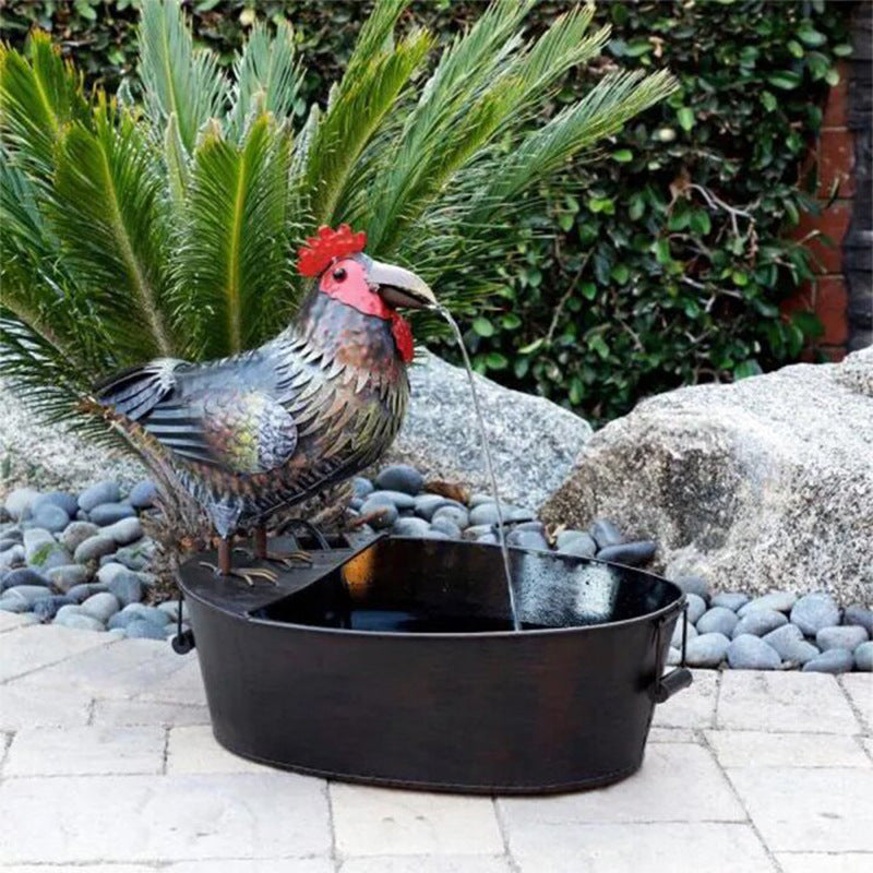 New Fountain Garden Art Decoration Flowing Water Private Molds Resin Crafts Garden dealsniper-net Style D