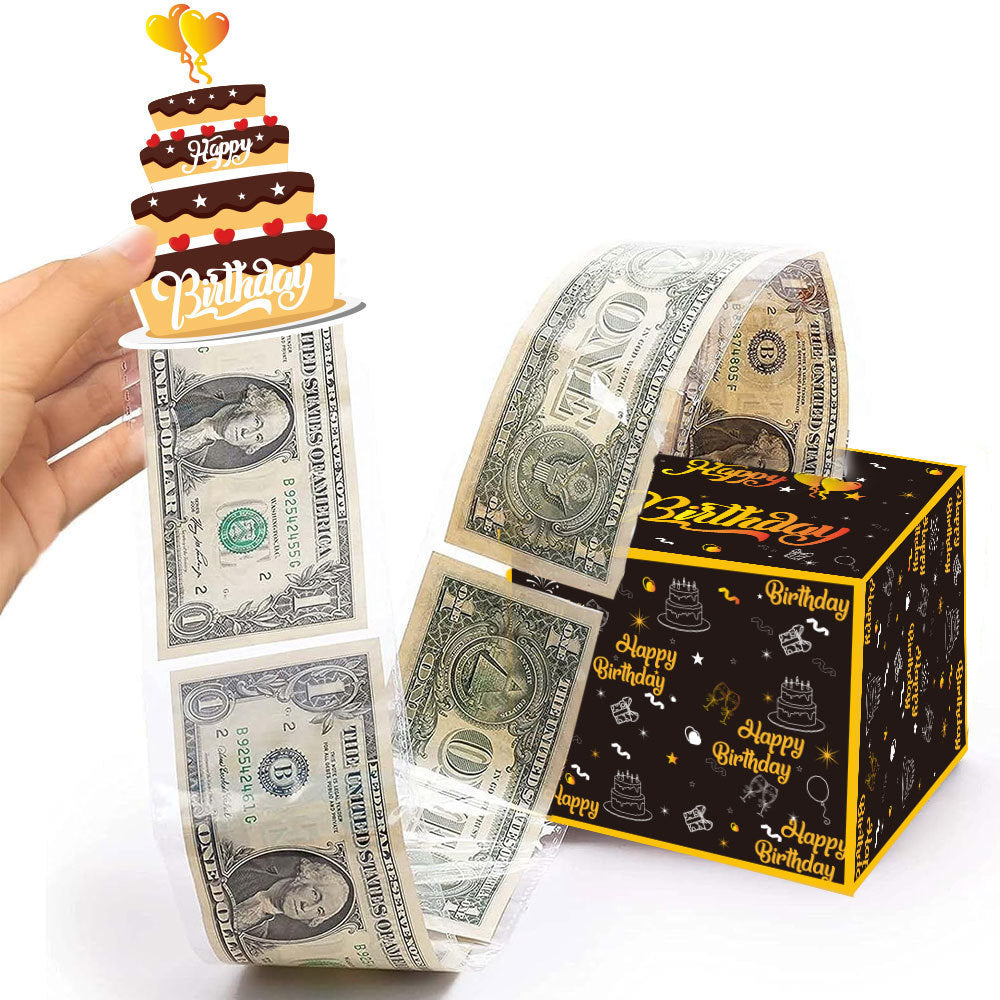 Birthday Party Decoration Supplies Cash Lottery Box Holidays DealSniper.net Style 2 28x25x1.5cm