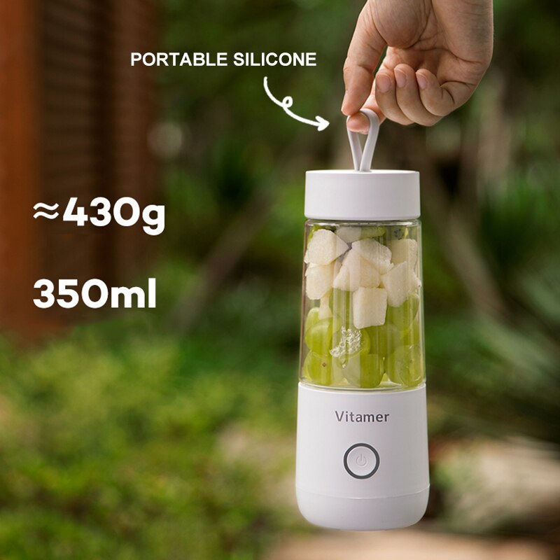 350ml Portable Blender Juicer Electric USB Rechargeable Kitchen dealsniper-net