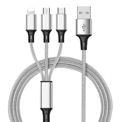 3 In 1 USB Cable For 'IPhone XS Max XR X 8 7 Charging Charger