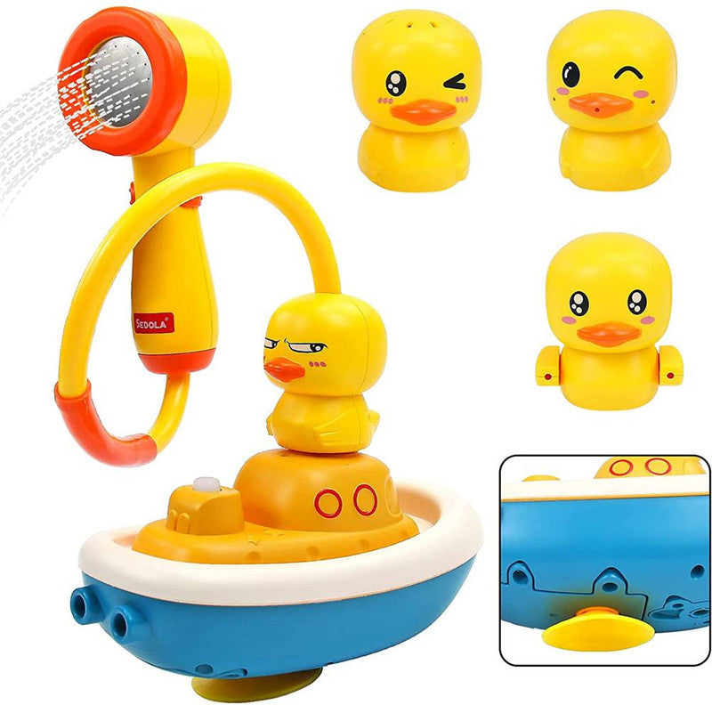 Children Playing In The Water Baby Little Yellow Duck