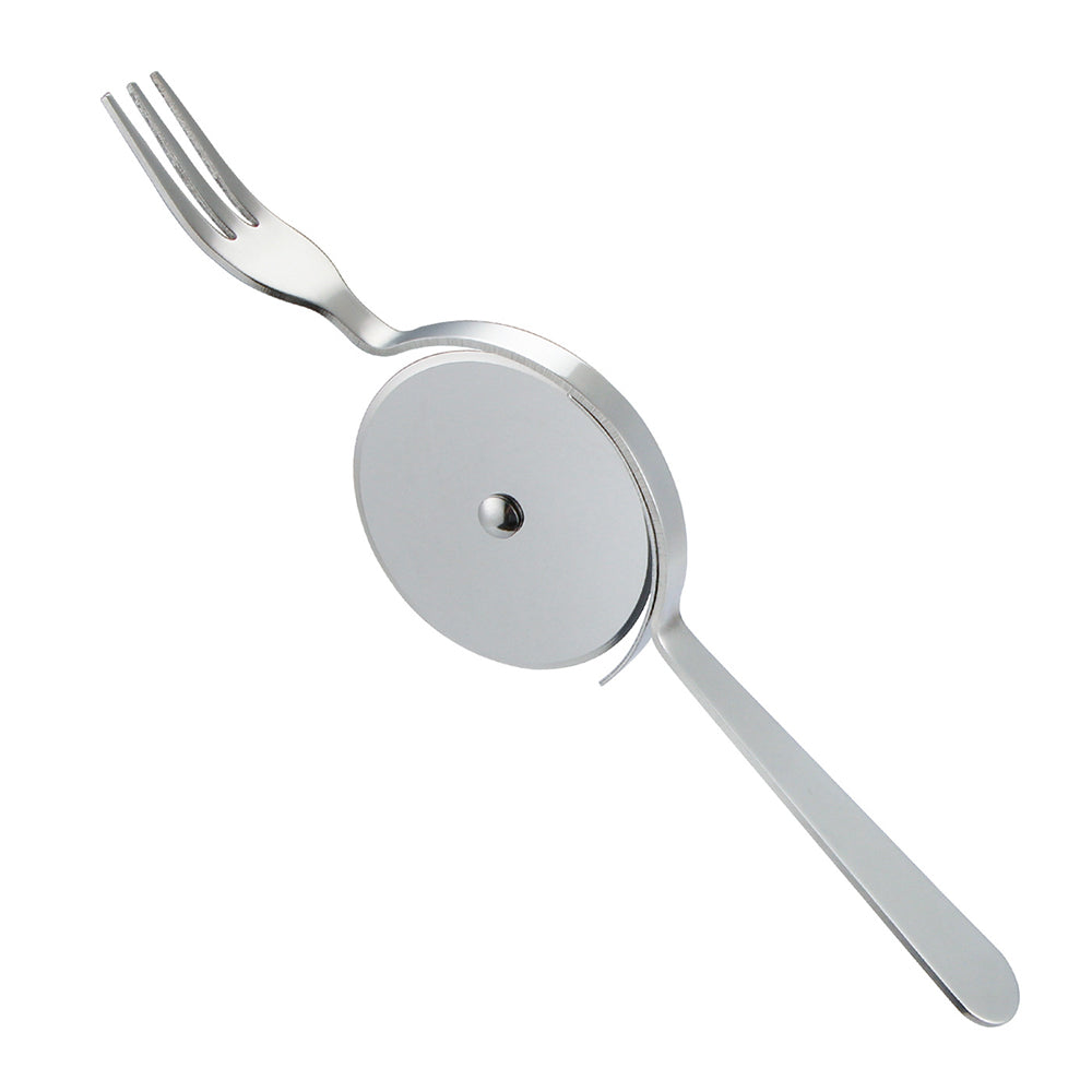 Stainless Steel Cake Cutter with Knife and Fork Kitchen DealSniper.net Silver