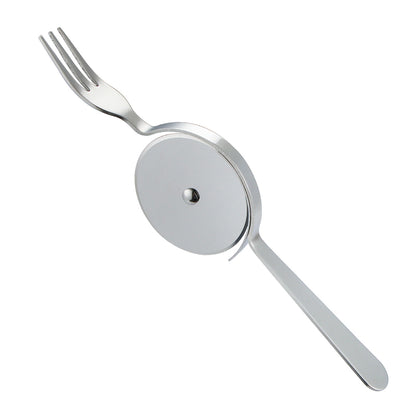Stainless Steel Cake Cutter with Knife and Fork Kitchen DealSniper.net Silver