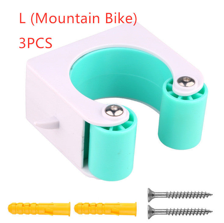 Creative Parking Rack Bicycle Parking Buckle Outdoor dealsniper-net Blue Mountain bike 3pcs