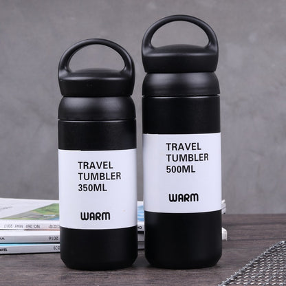 304 Stainless Steel Spray Cup Winter Keep Warm Bottle Kitchen DealSniper.net Black 350ML