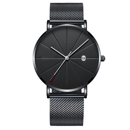 Simple calendar watch male creative waterproof quartz watch Jewelry DealSniper.net 1style