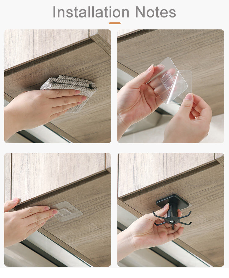 Punch-free Creative Rotatable Kitchen Storage Rack Kitchen DealSniper.net