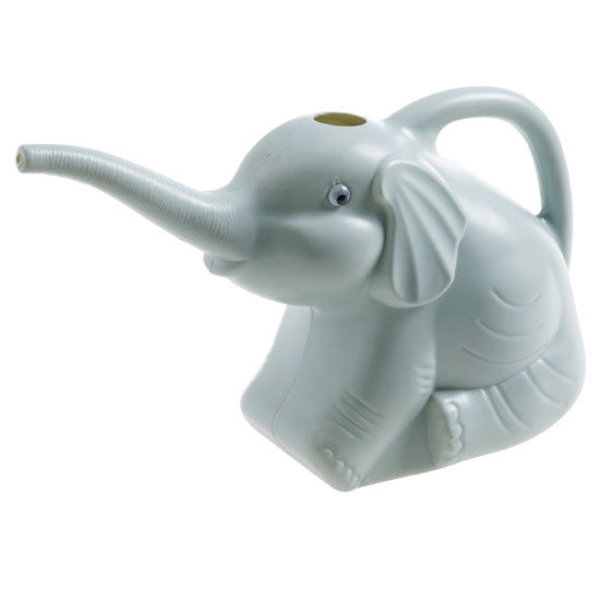 Baby elephant watering flowers Garden DealSniper.net Blue