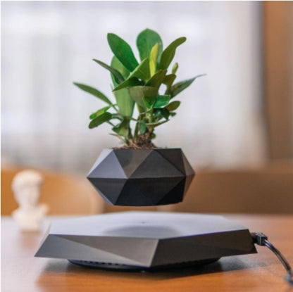 Nordic Modern Minimalist Maglev Marble Potted Plant Home Decor dealsniper-net