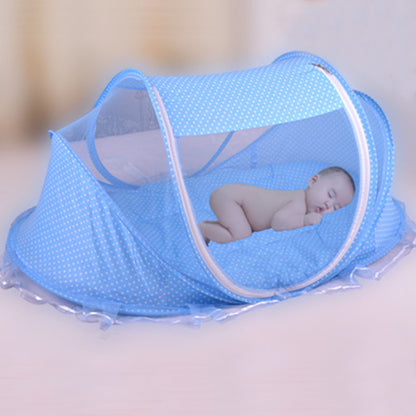 Foldable Baby Bed Net With Pillow Net 2pieces Set Kids DealSniper.net