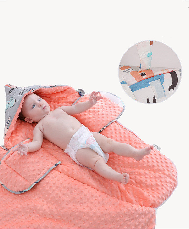 Newborn Baby Blanket Warm Fleece Stroller Cover Quilt Kids dealsniper-net