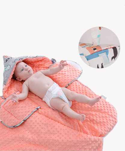 Newborn Baby Blanket Warm Fleece Stroller Cover Quilt Kids dealsniper-net