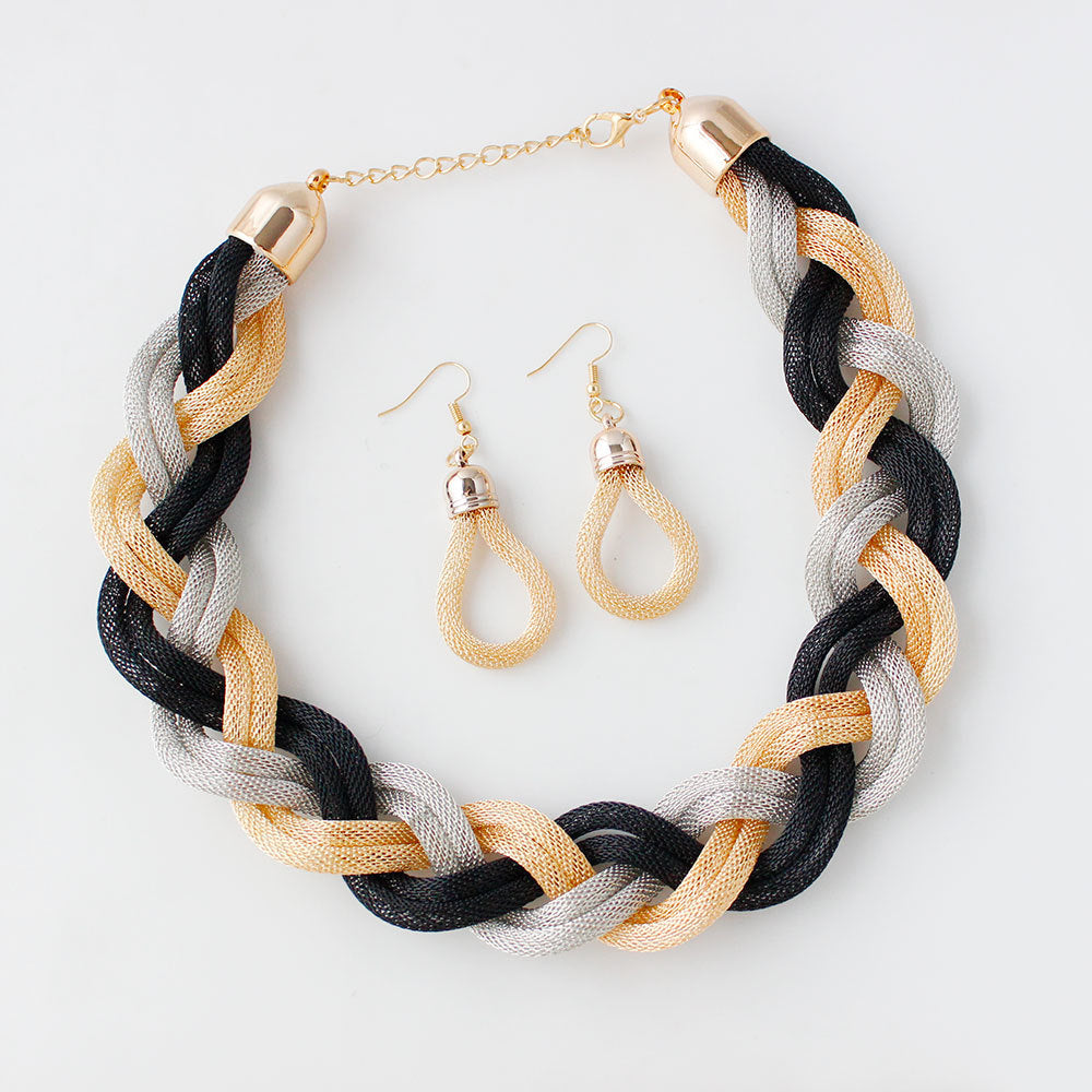 Hand-woven rope necklace chain Jewelry DealSniper.net E