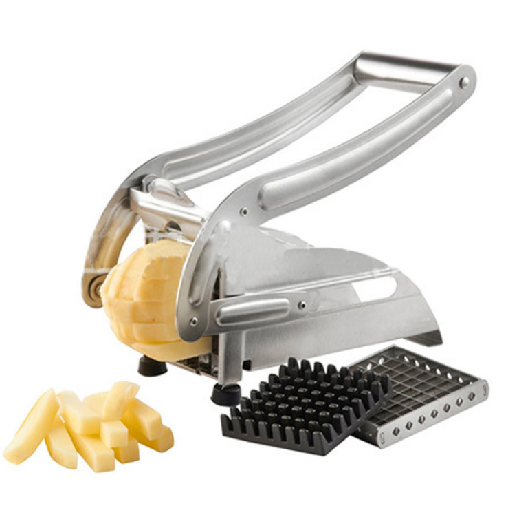 Stainless Steel Vegetable Cutter Kitchen dealsniper-net Silver