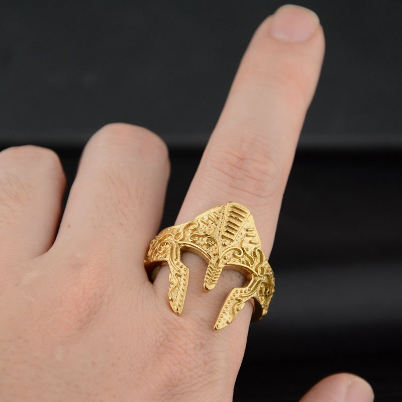 New Personality Warrior Mask Ring Fashion Jewelry dealsniper-net