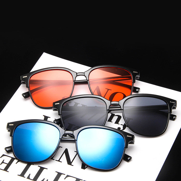 Temperament Simple Retro Couple Square Wild Glasses Men DealSniper.net