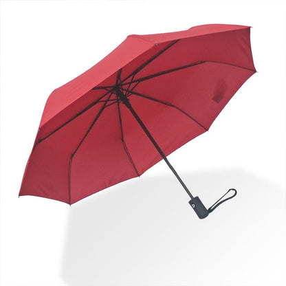 Fully automatic triple folding golf super windproof umbrella Outdoor DealSniper.net