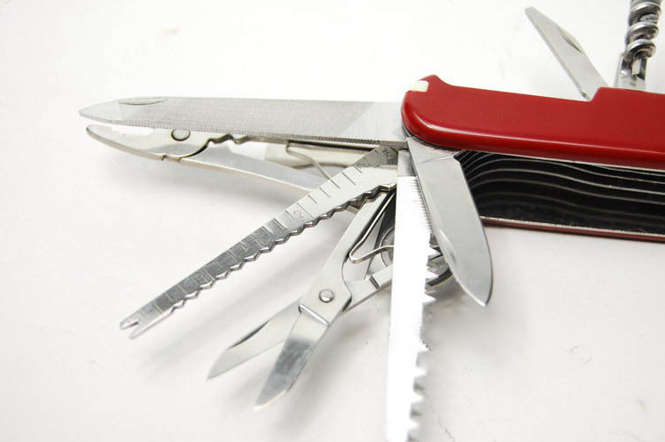 Multifunctional Stainless Steel SwissArmy Knife Outdoor DealSniper.net