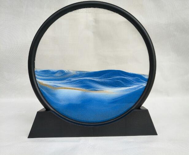 Glass Craft Gift Creative 3D Dynamic Art Quicksand Painting