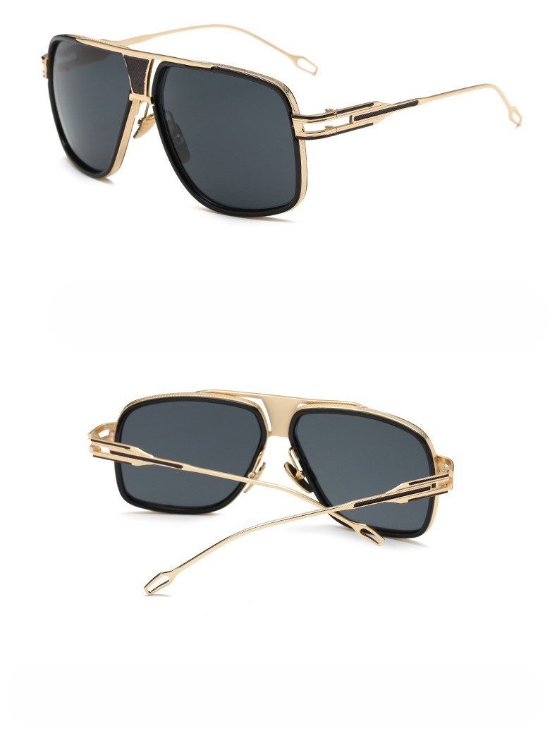 Sunglasses Men Brand Designer Sun Glasses Driving Oculos Men DealSniper.net Black