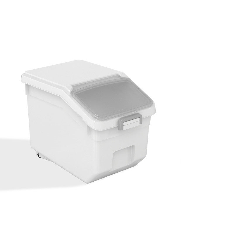 Kitchen Rice Bucket Household Sealed Rice Box 20 Kg Kitchen dealsniper-net White cover 25kg