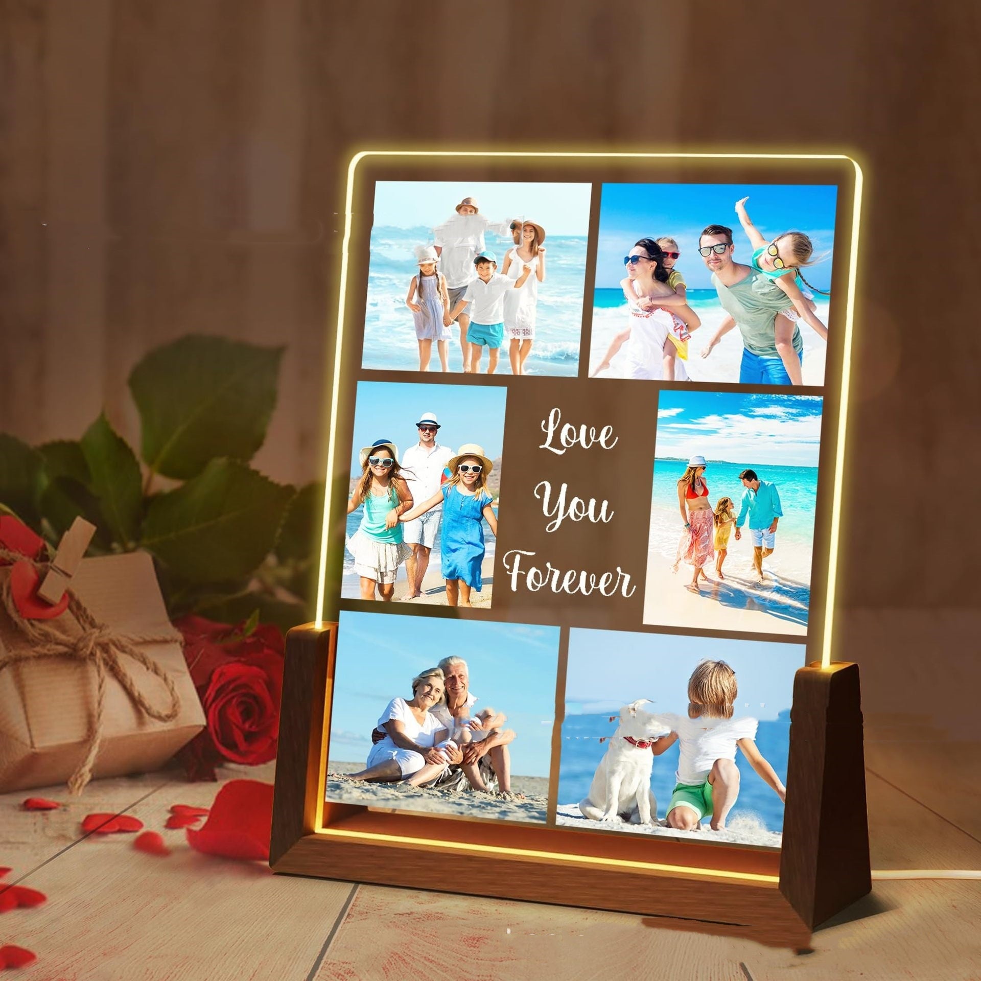 Small Night Lamp Mother's Day Photo Printing Decoration Home Decor DealSniper.net A1 Colorful Light USB