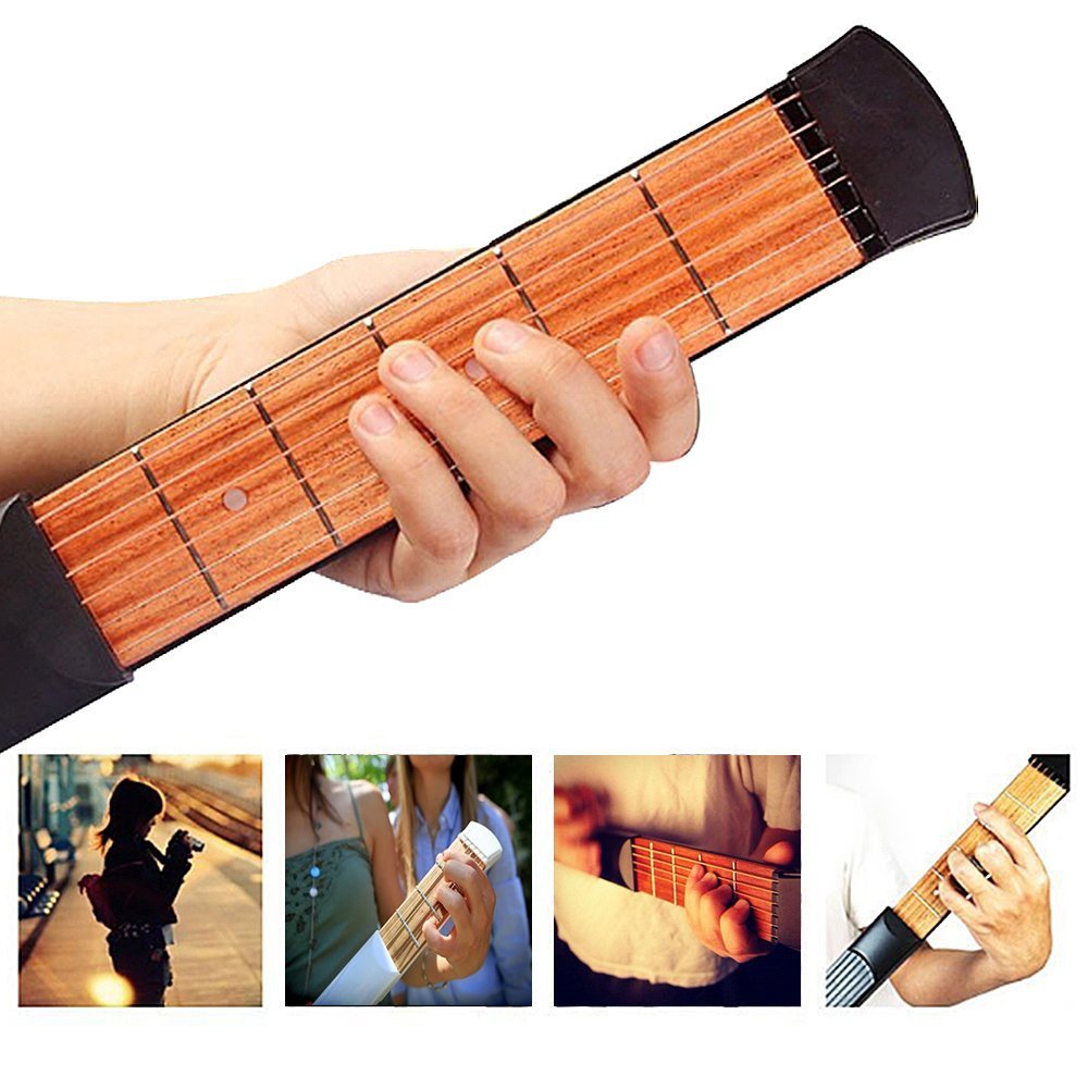 Pocket Guitar Portable for Acoustic Guitar Practice for Beginner Hobby Gym From House