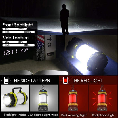 Outdoor Emergency Camping Light Flashlight Rechargeable Battery Power Bank Outdoor dealsniper-net