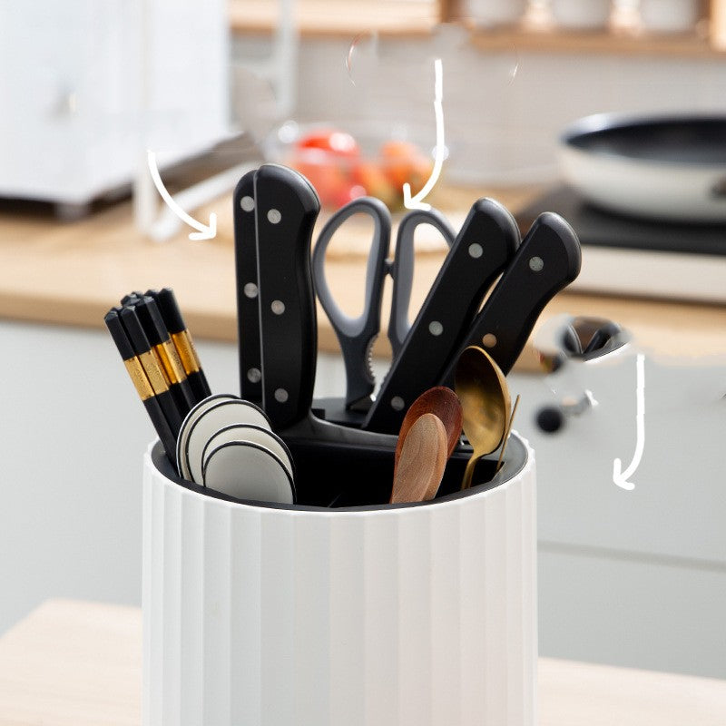 Rotary Kitchen Knife Rest Rack Tool Storage Kitchen DealSniper.net