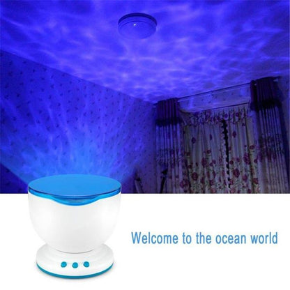 Ocean Wave Projector LED Night Light Remote Control Gadgets dealsniper-net