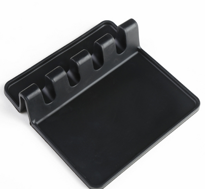 Kitchen Silicone Spoon Pad Spatula Mat Kitchen dealsniper-net Black
