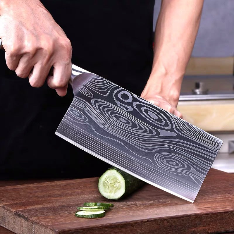 Net Red Kitchen Knife Damascus Laser Grain Chef Kitchen DealSniper.net