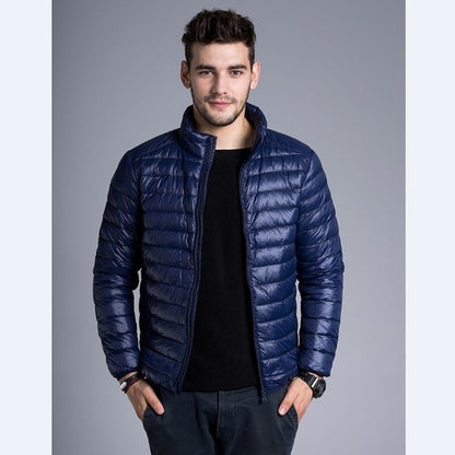 Winter Jacket for Men Jackets Duck Down Coat Outerwear Parka Men dealsniper-net Navy 3XL