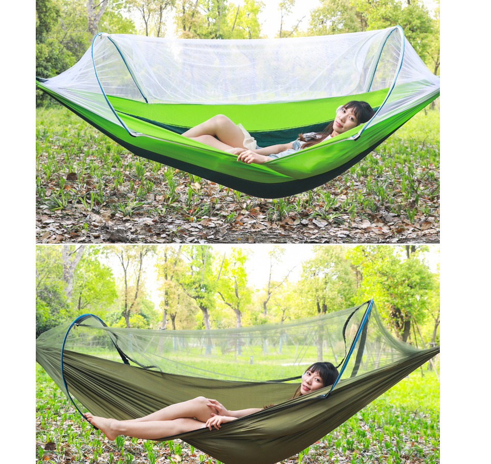 2 Person Portable Outdoor Mosquito Parachute Hammock Outdoor dealsniper-net