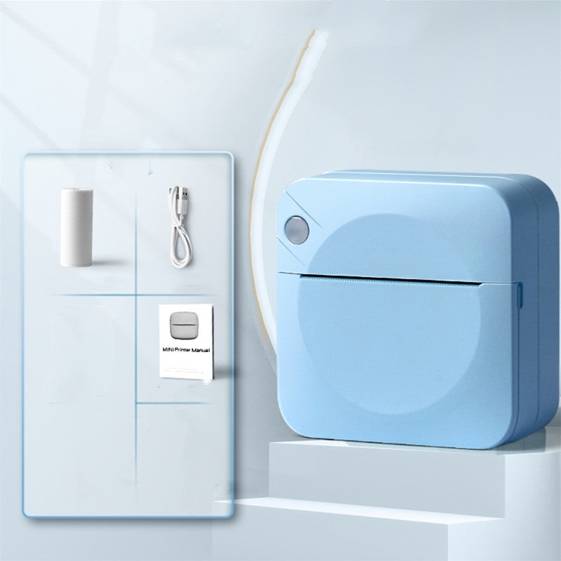Small Student Mini Error Printer For Home Use Electronics DealSniper.net Blue 10roll paper USB