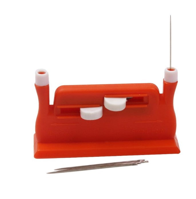 Auto Needle Threader DIY Tool Home Hand Machine Sewing Automatic Double-headed Thread Device For Elderly Household Accessories Hobby dealsniper-net orange
