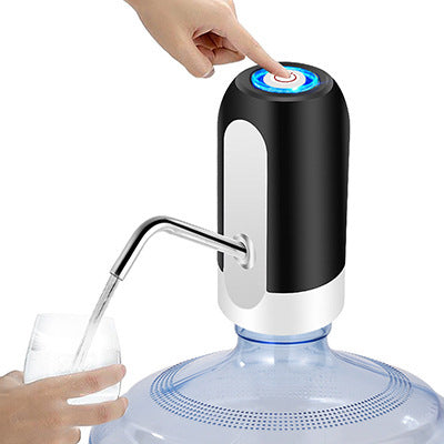 Automatic Electric Drinking Water Bottle Pumps Kitchen dealsniper-net Black